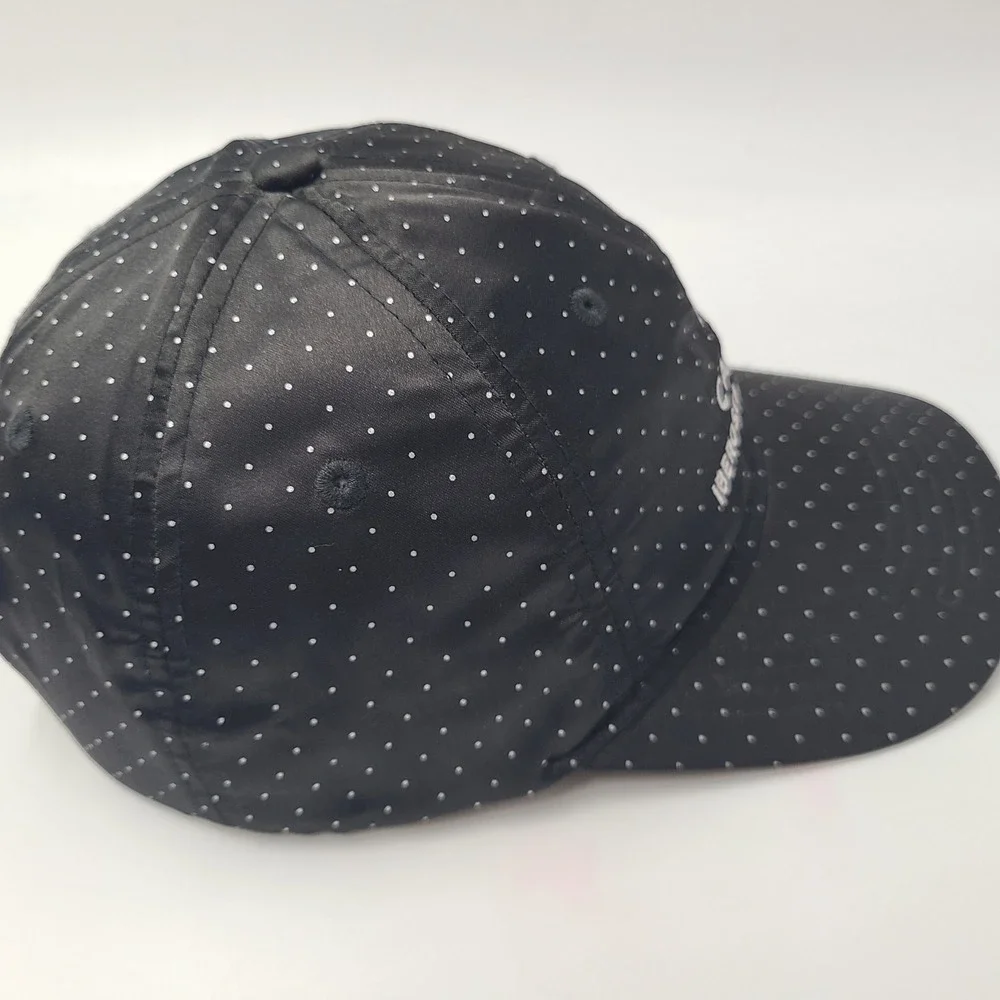 Women Iberostar Golf Club Hat Adjustable Black‎ White Polka Dot Cancun Course MX